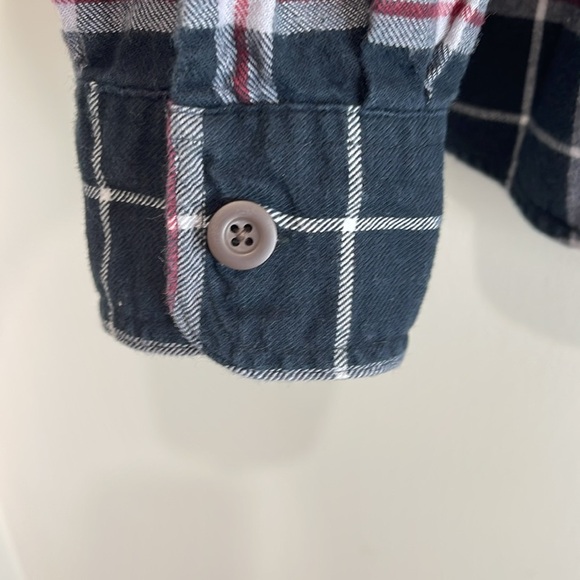 Wrangler Men's Plaid Flannel Shirt Black Red White Long Sleeve Button Up XL - Picture 8 of 14